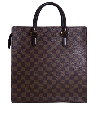 Vintage  Damier Ebene Sac Plat Bag, front view